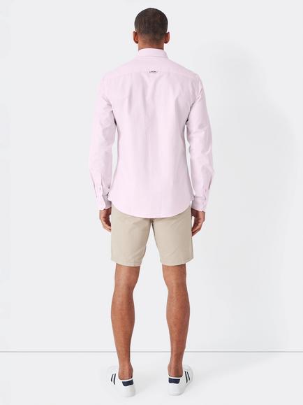 Crew Clothing Button Down Cotton Oxford Shirt, Light Pink - view 2, Light Pink