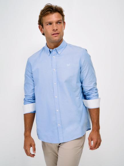 Crew Clothing Button Down Cotton Oxford Shirt, Light Blue, Light Blue