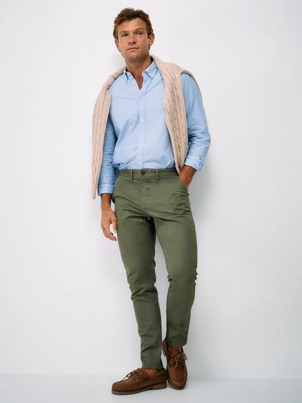 Crew Clothing Slim Fit Heritage Chinos, Olive Green
