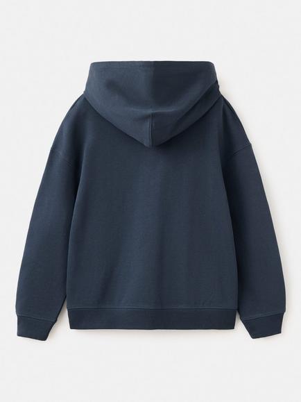 Mango Kids' Long Sleeve Hooded Sweatshirt, Navy - view 2, Navy