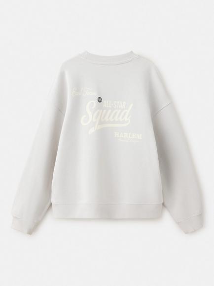 Mango Kids' Cotton All-Star Sweatshirt, Ice - view 2, Ice