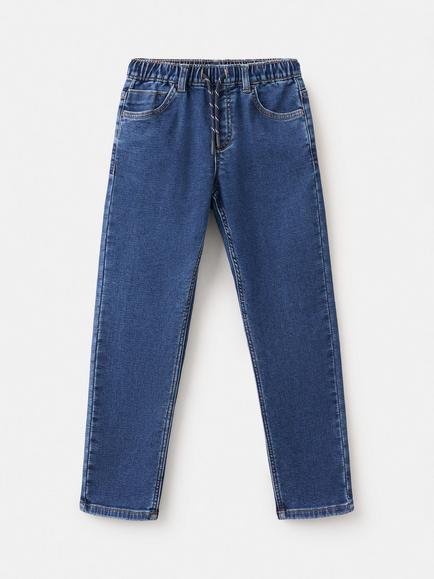 Mango Kids' Tapered Fit Jeans, Dark Blue, Dark Blue