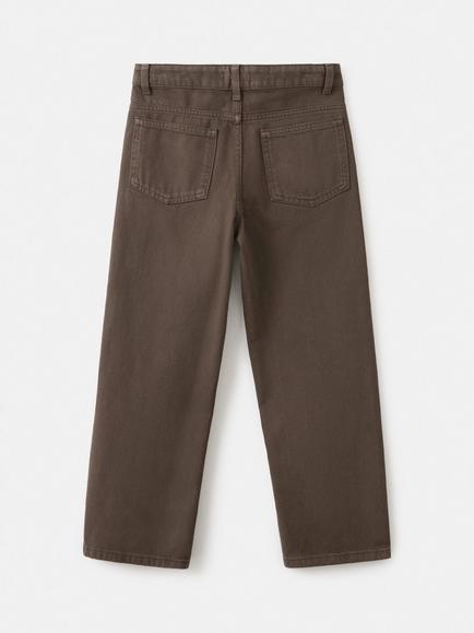 Mango Kids' Tejano Straight Leg Jeans - view 2, Brown