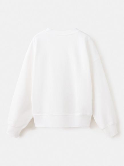 Mango Kids' Bear Team Cotton Sweatshirt, Off White - view 2, Off White