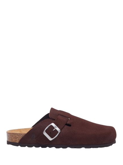 Hush Puppies Bailey Closed Toe Mules, Chocolate