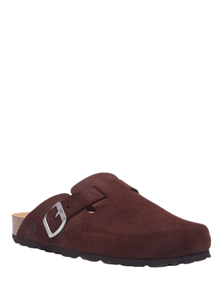 Hush Puppies Bailey Closed Toe Mules - view 2, Chocolate