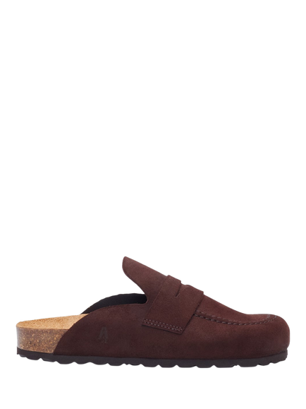 Hush Puppies Briar Suede Mule Sandals, Chocolate, Chocolate