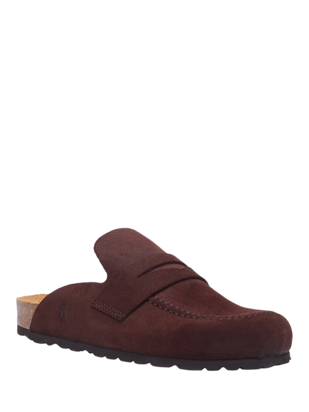 Hush Puppies Briar Suede Mule Sandals, Chocolate - view 2, Chocolate