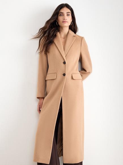 Phase Eight Lydia Wool Rich Overcoat, Camel, Camel