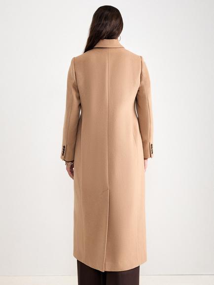 Phase Eight Lydia Wool Rich Overcoat, Camel - view 2, Camel