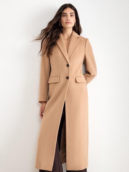 Phase Eight Petite Lydia Wool Rich Overcoat, Camel, Camel