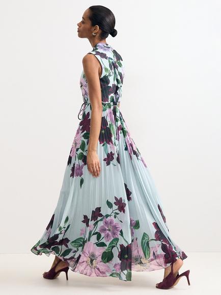 Phase Eight Petite Dahlia Floral Sleeveless Maxi Dress, Multi - view 2, Multi
