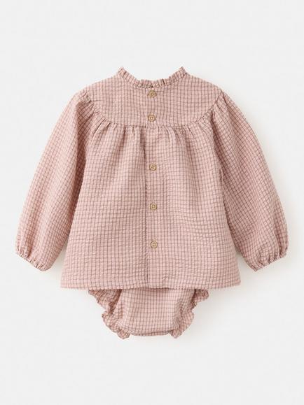 Mango Baby Dress & Romper Set, Pink - view 2, Pink