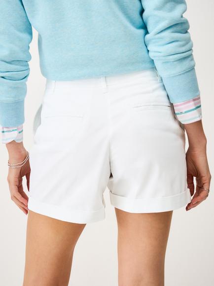 Crew Clothing Tilda Chino Shorts, White - view 2, White