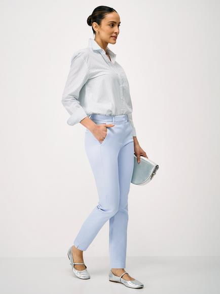 Crew Clothing Smart Chino Trousers, Light Blue