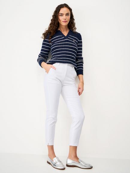 Crew Clothing Smart Chino Trousers, White