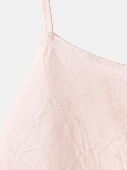 Mango Halterneck Slip Draped Maxi Dress, Pink - view 2, Pink