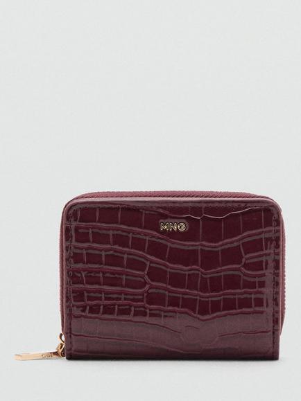 Mango Compact Zip Wallet, Red Bordeaux, Red Bordeaux
