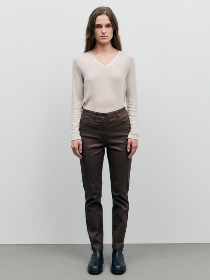 Gerard Darel Ilda Straight Leg Jeans, Brown - view 2, Brown