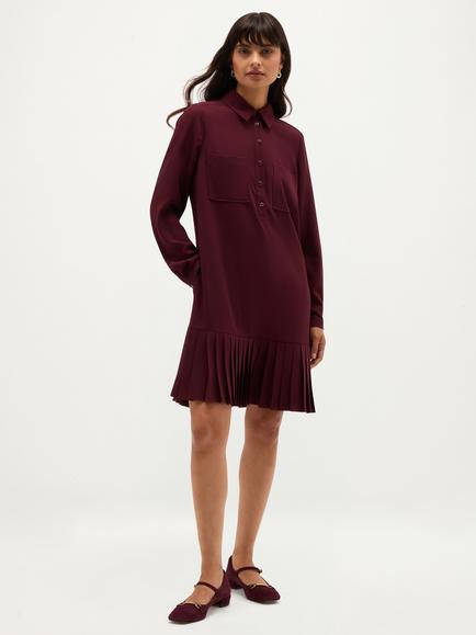 Hobbs Tina A-Line Mini Dress, Purple, Purple