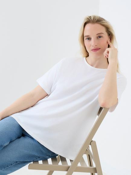 JoJo Maman Bébé Maternity T-Shirt, Pack of 3, White - view 2, White