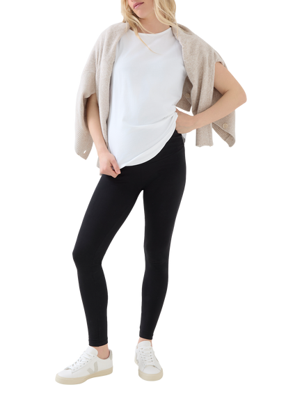 JoJo Maman Bébé Maternity Leggings, Pack of 2, Charcoal, Charcoal