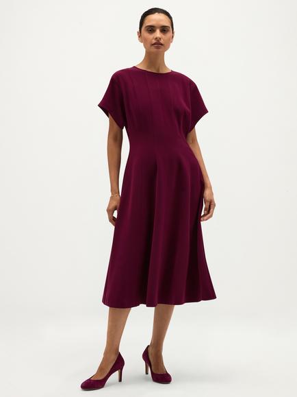 Hobbs Melina Midi Dress, Purple, Purple