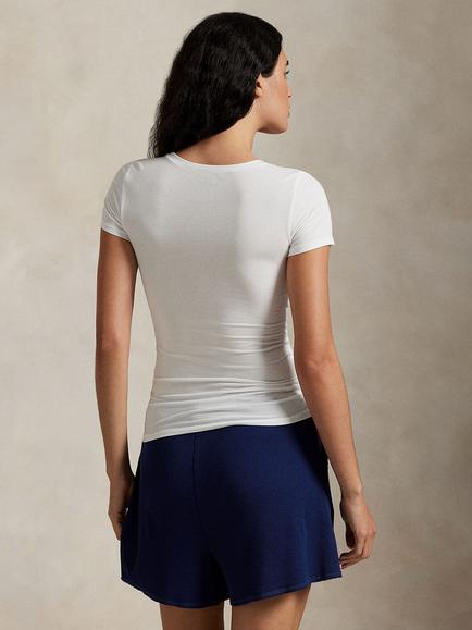 Ralph Lauren Polo Ralph Lauren Cloud Pyjama Top, White - view 2, White Cloud