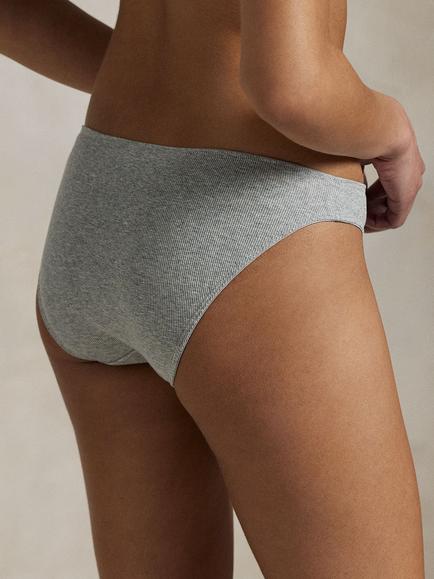 Ralph Lauren Polo Ralph Lauren Modern Rib Cheekini Knickers - view 2, Grey