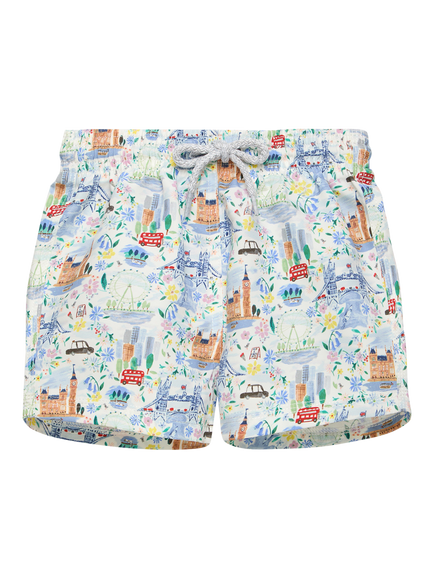 Trotters Baby Liberty London Pride & Bloom Swim Shorts, Multi, Multi