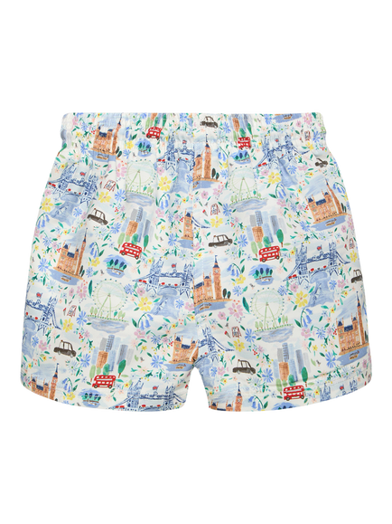 Trotters Baby Liberty London Pride & Bloom Swim Shorts, Multi - view 2, Multi