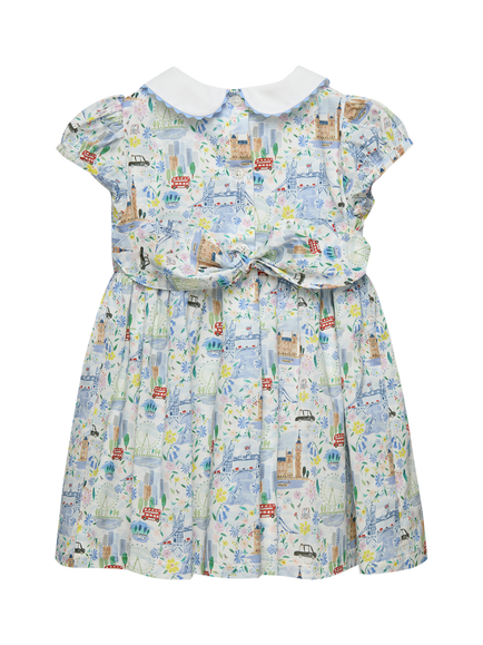 Trotters Baby Liberty Pride & Bloom Print Dress, Multi London - view 2, Multi London