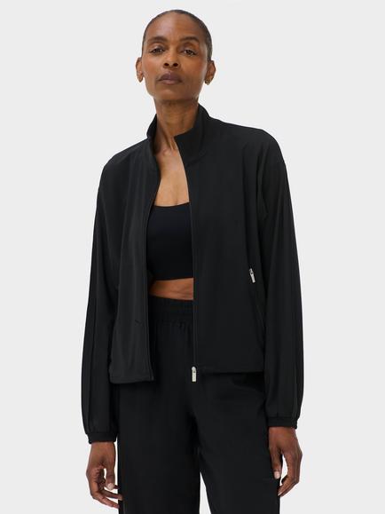 Sweaty Betty Power On Studio Zip Up Midlayer Top, Black, Black