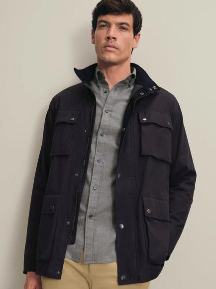 Charles Tyrwhitt Waxed Jacket, Navy, Navy
