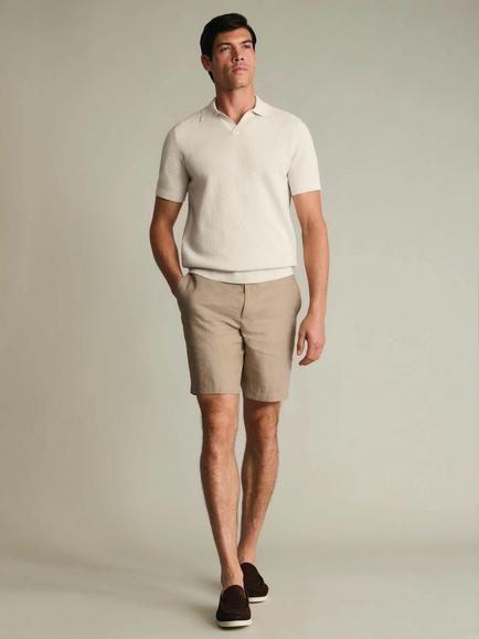 Charles Tyrwhitt Linen Shorts, Taupe