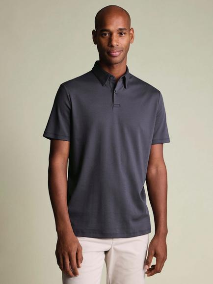 Charles Tyrwhitt Cotton Polo Top, Dark Mauve, Dark Mauve