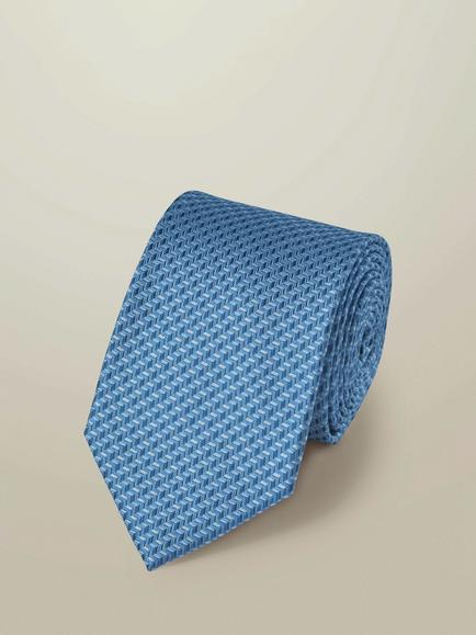 Charles Tyrwhitt Pure Silk Spot Tie, Light Blue, Light Blue