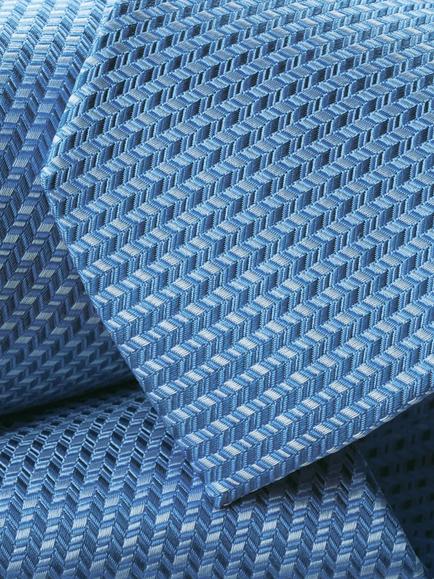 Charles Tyrwhitt Pure Silk Spot Tie, Light Blue - view 2, Light Blue