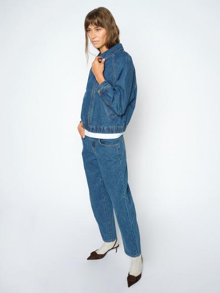MOS MOSH Mmhellen Bernat Loose Fit Jeans, Blue - view 2, Blue