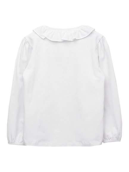 Trotters Kids' Willow Jersey Blouse, White - view 2, White