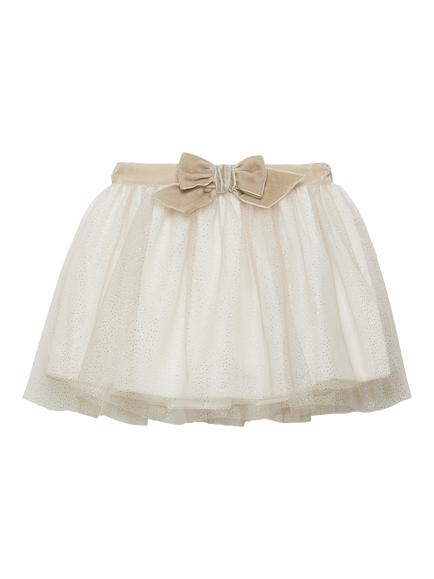 Trotters Kids' Mina Sparkle Skirt, Gold, Gold