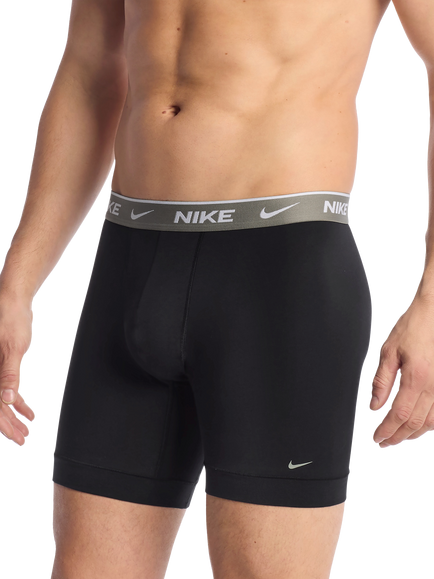 Nike Elite Cotton Stretch Trunks, Pack of 3, Black/Multi - view 2, Black/Multi