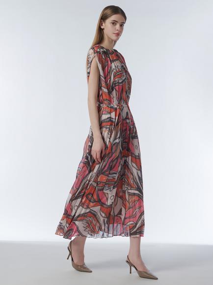 LEEM Abstract Print Maxi Kaftan, Multi - view 2, Multicolor