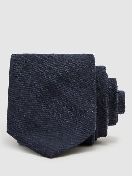 Reiss Ermo Silk Rich Tie, Navy