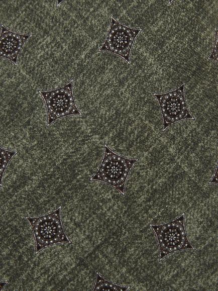 Reiss Arrigo Silk Tie, Dark Sage Green - view 2, Dark Sage Green