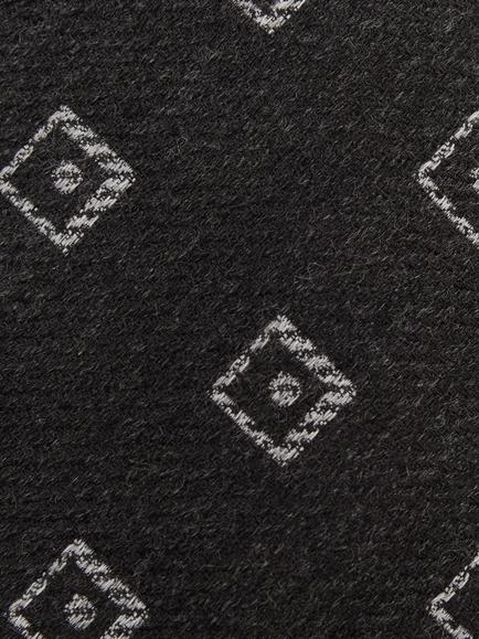 Reiss Fazio Wool Rich Tie - view 2, Charcoal Grey