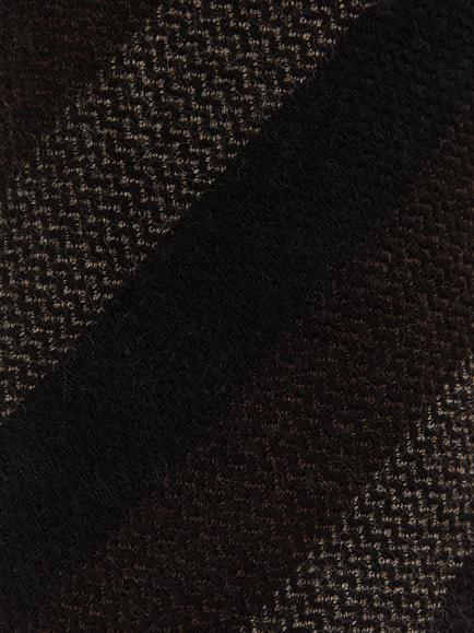 Reiss Agnolo Wool Tie, Brown/Navy/Grey - view 2, Brown/Navy/Grey