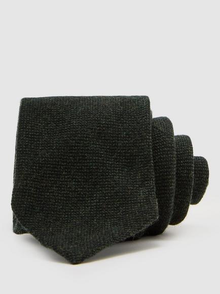 Reiss Romolo Pure Wool Tie, Forest Green, Forest Green