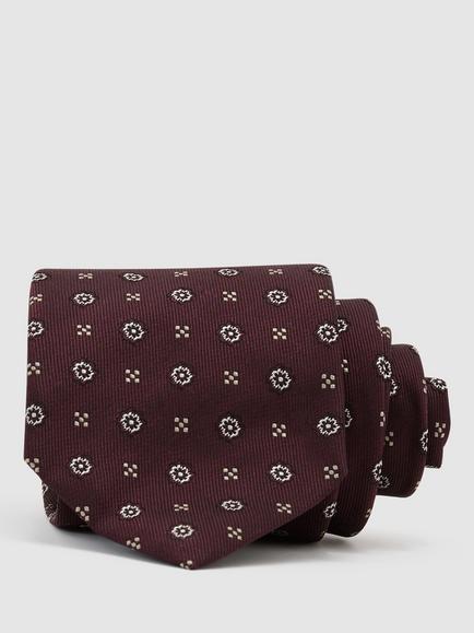 Reiss Onorio Silk Rich Tie, Burgundy