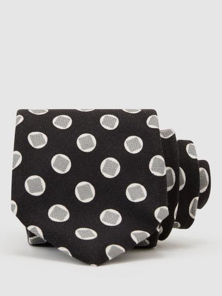 Reiss Lelio Silk Tie, Black, Black